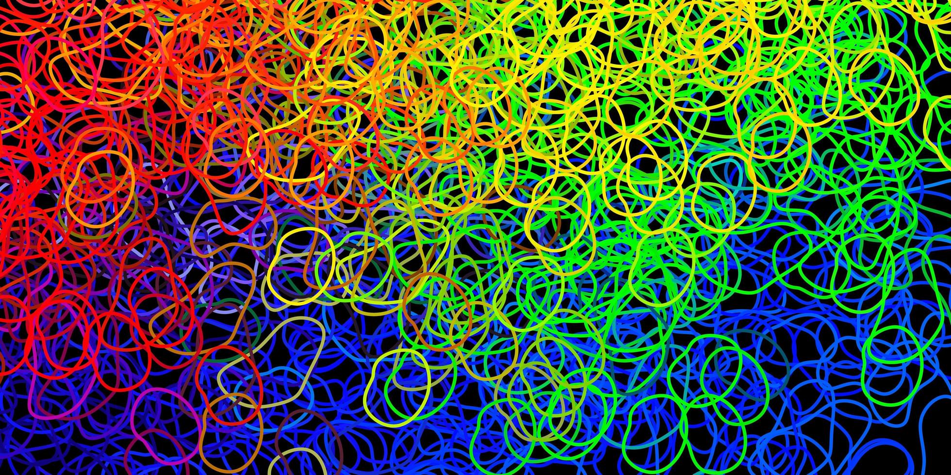 Dark multicolor vector background with random forms.