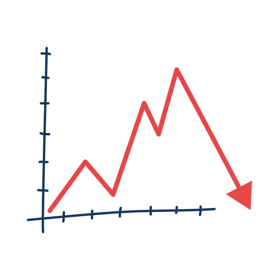 statistics arrow infographic isolated icon vector