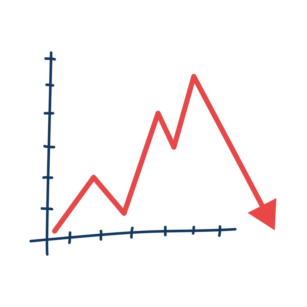 statistics arrow infographic isolated icon vector