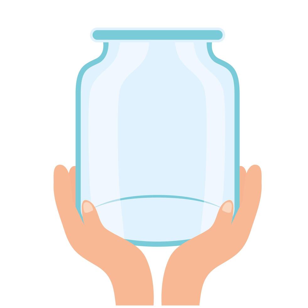 Glass jar with money and text please donate Vector Image