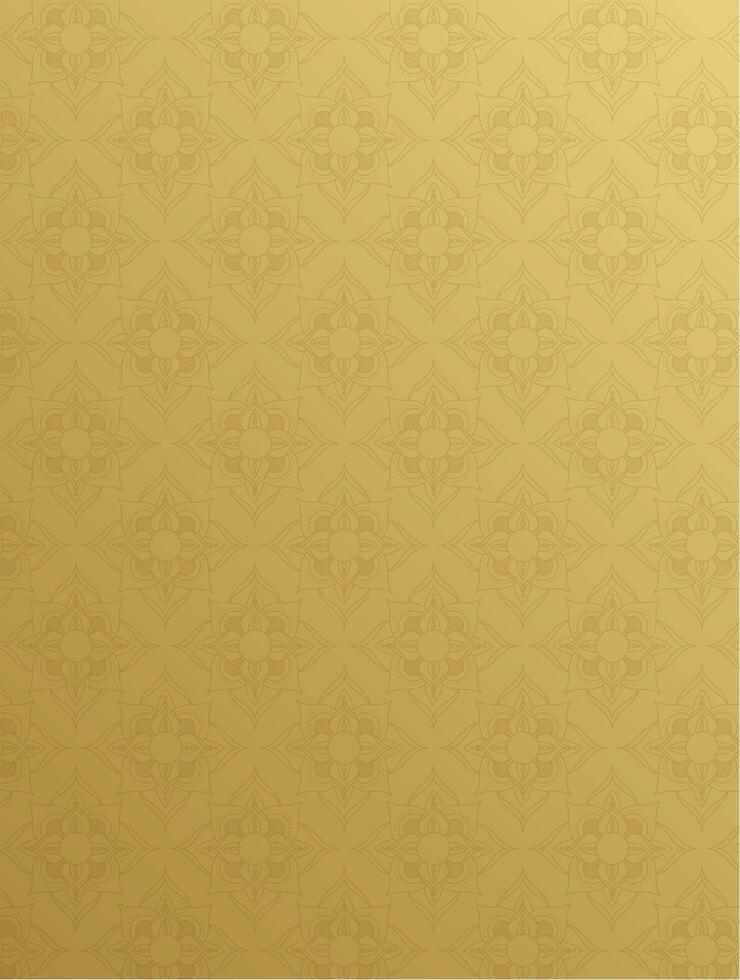 Mandala Ramadan Kareem Golden Pattern vector
