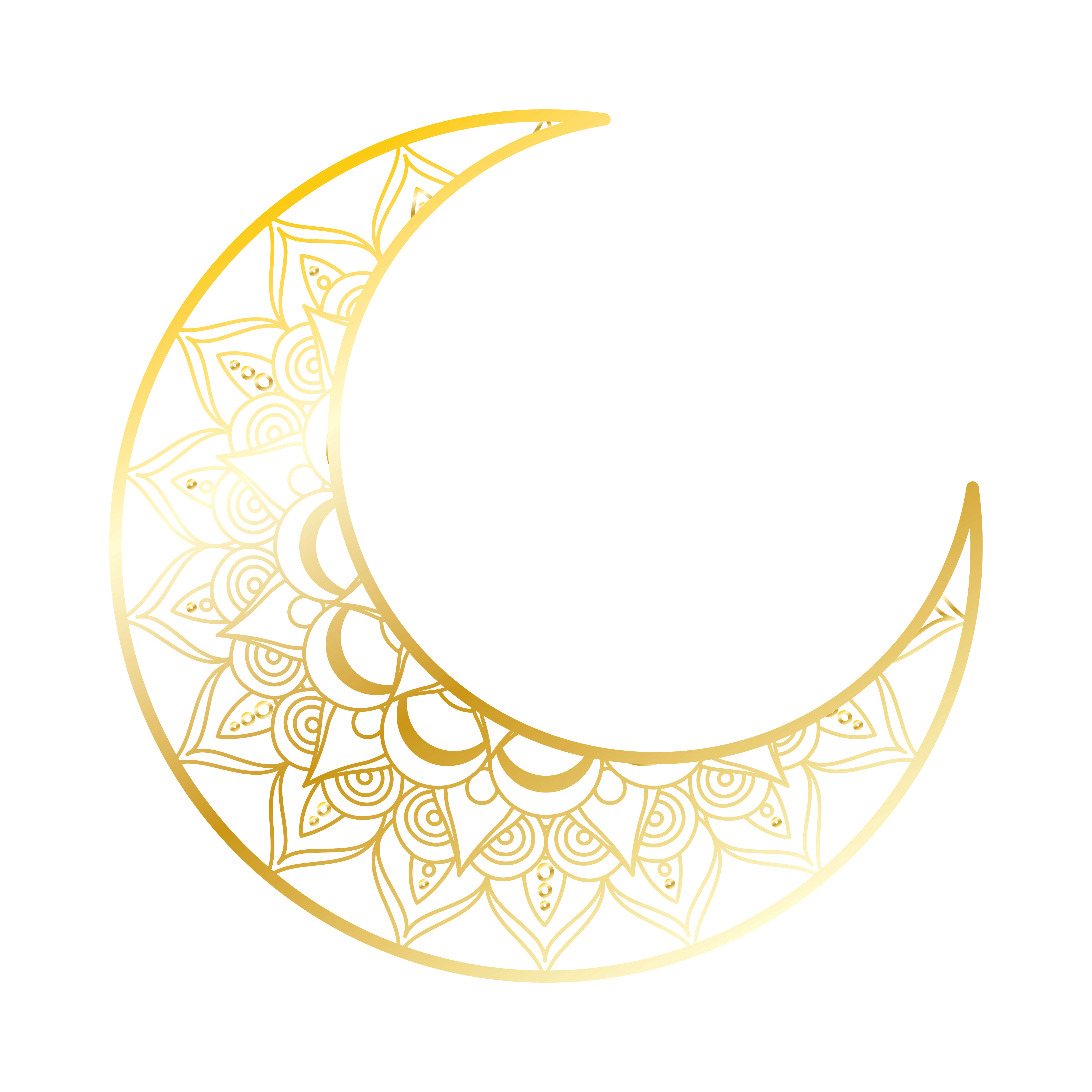 golden Ramadan moon 13453247 PNG