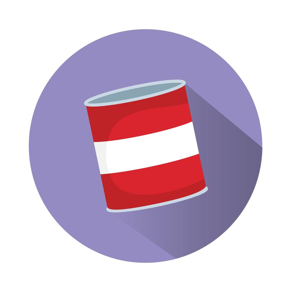 canned food product isolated icon vector
