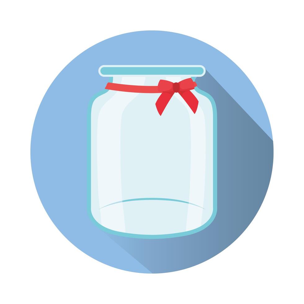 donation jar glass isolated icon vector