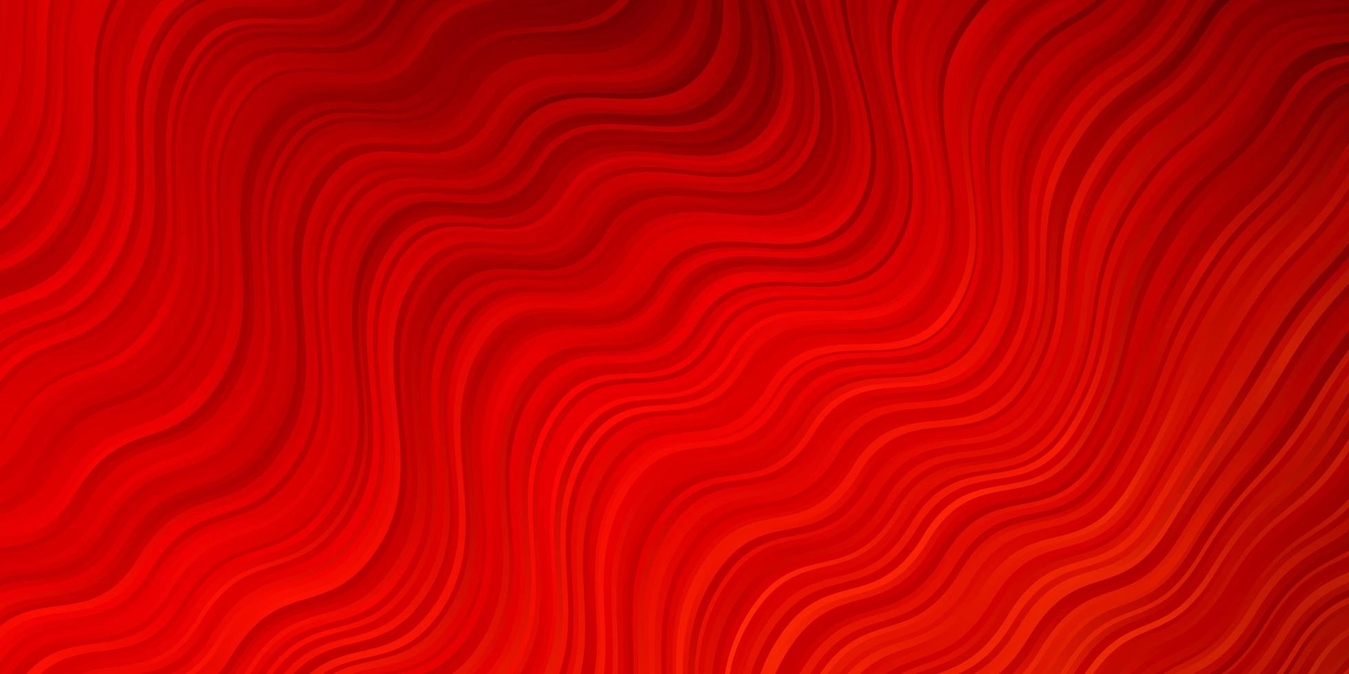 Telón de fondo de vector rojo oscuro con líneas dobladas.