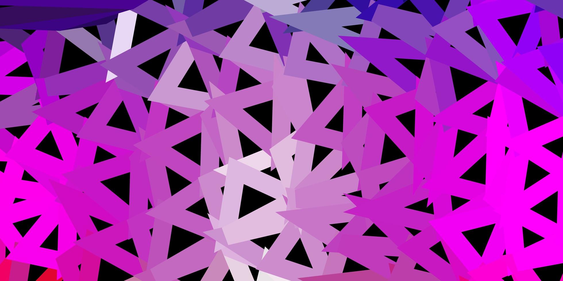 Light purple, pink vector triangle mosaic design.