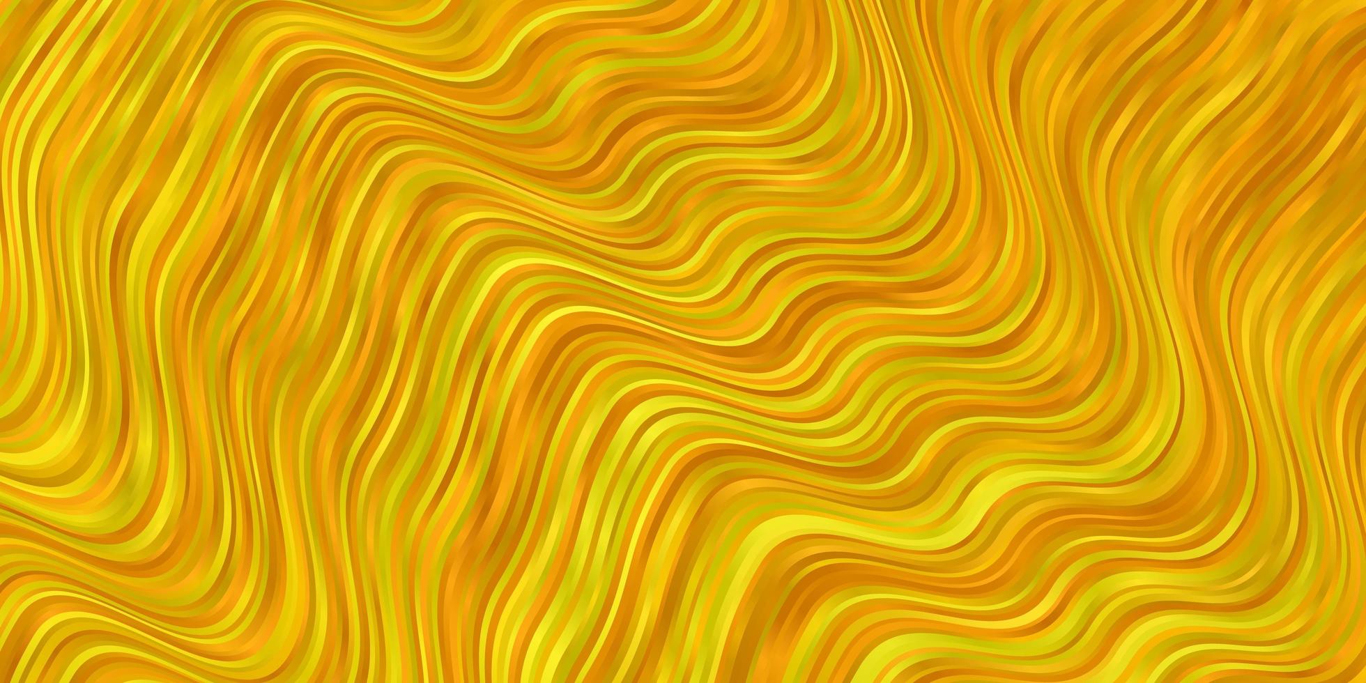 Light Yellow vector background with bent lines.