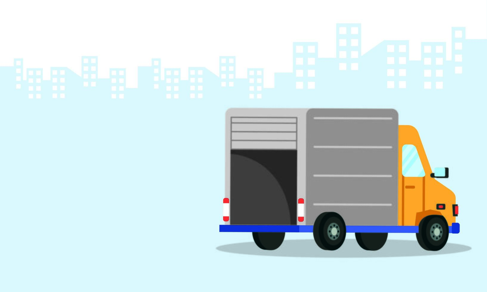 truck delivery service isolated icon vector