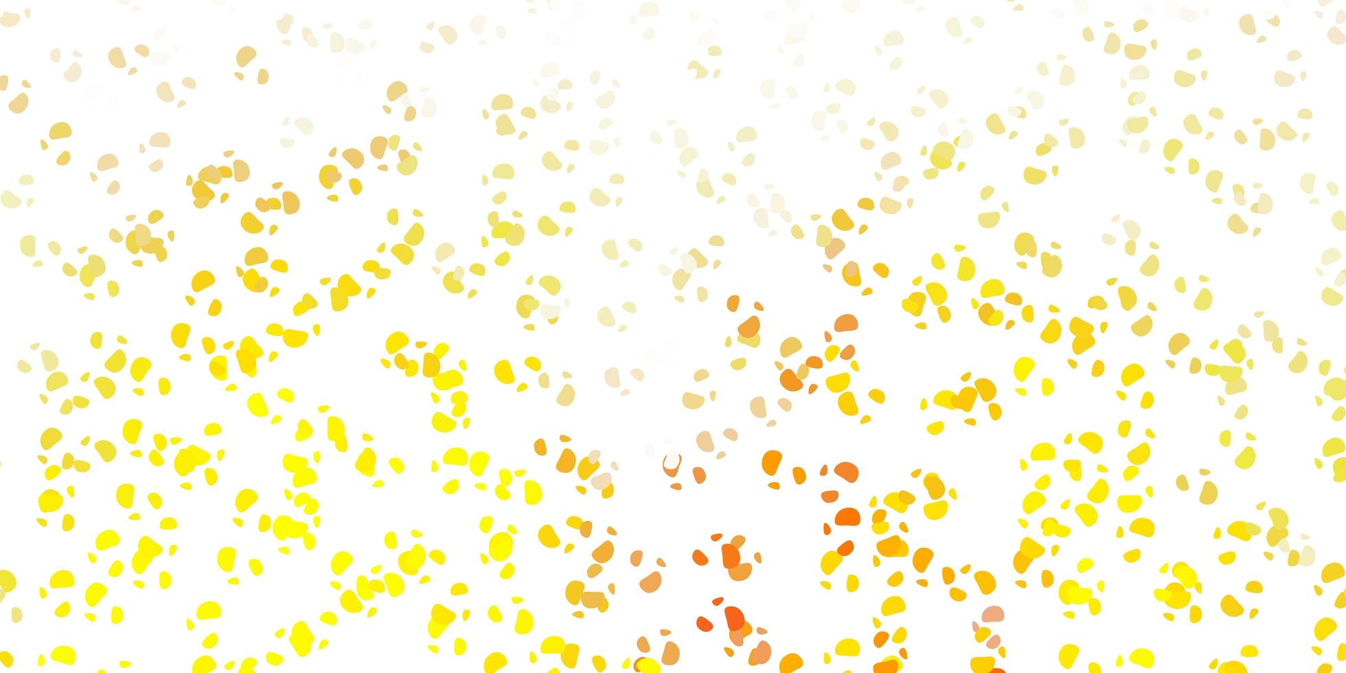 Light yellow vector pattern with abstract shapes.