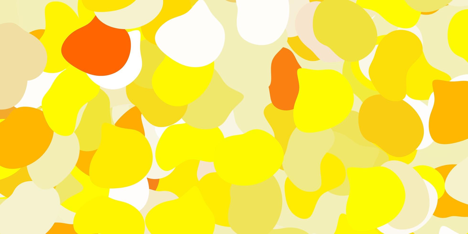 Light yellow vector pattern with abstract shapes.
