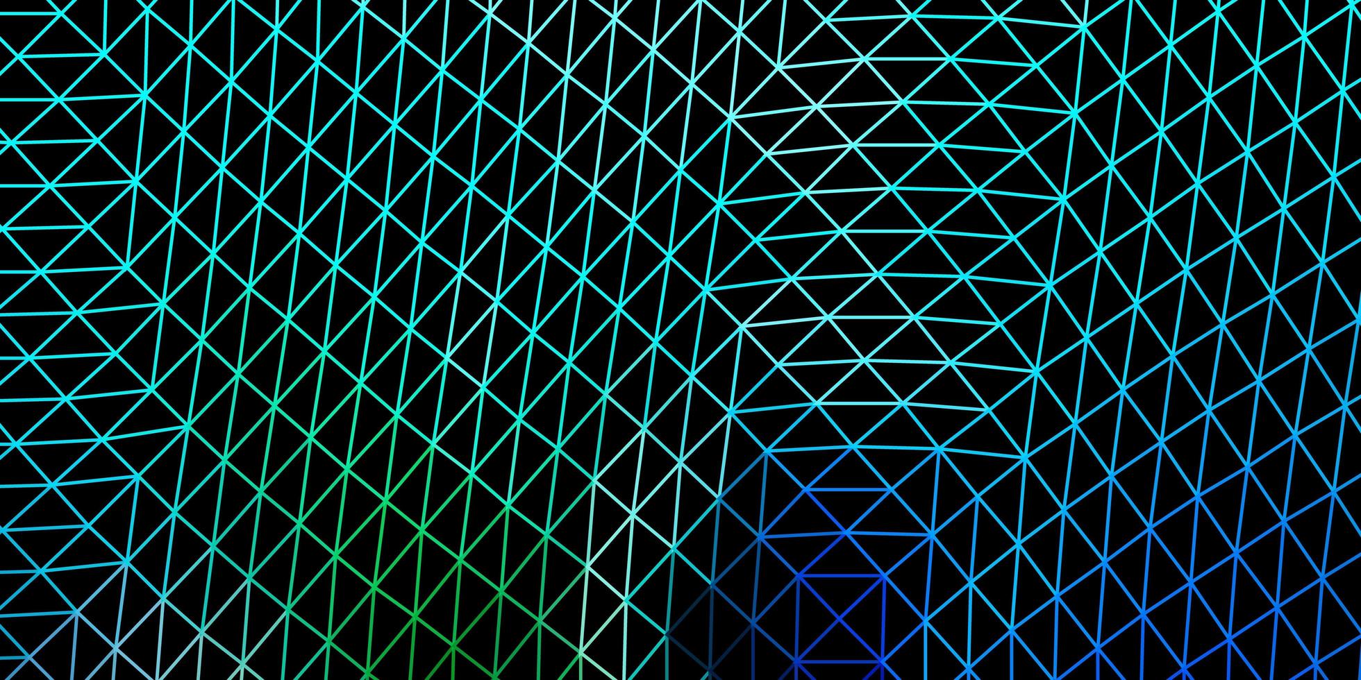 Light blue, green vector triangle mosaic design.