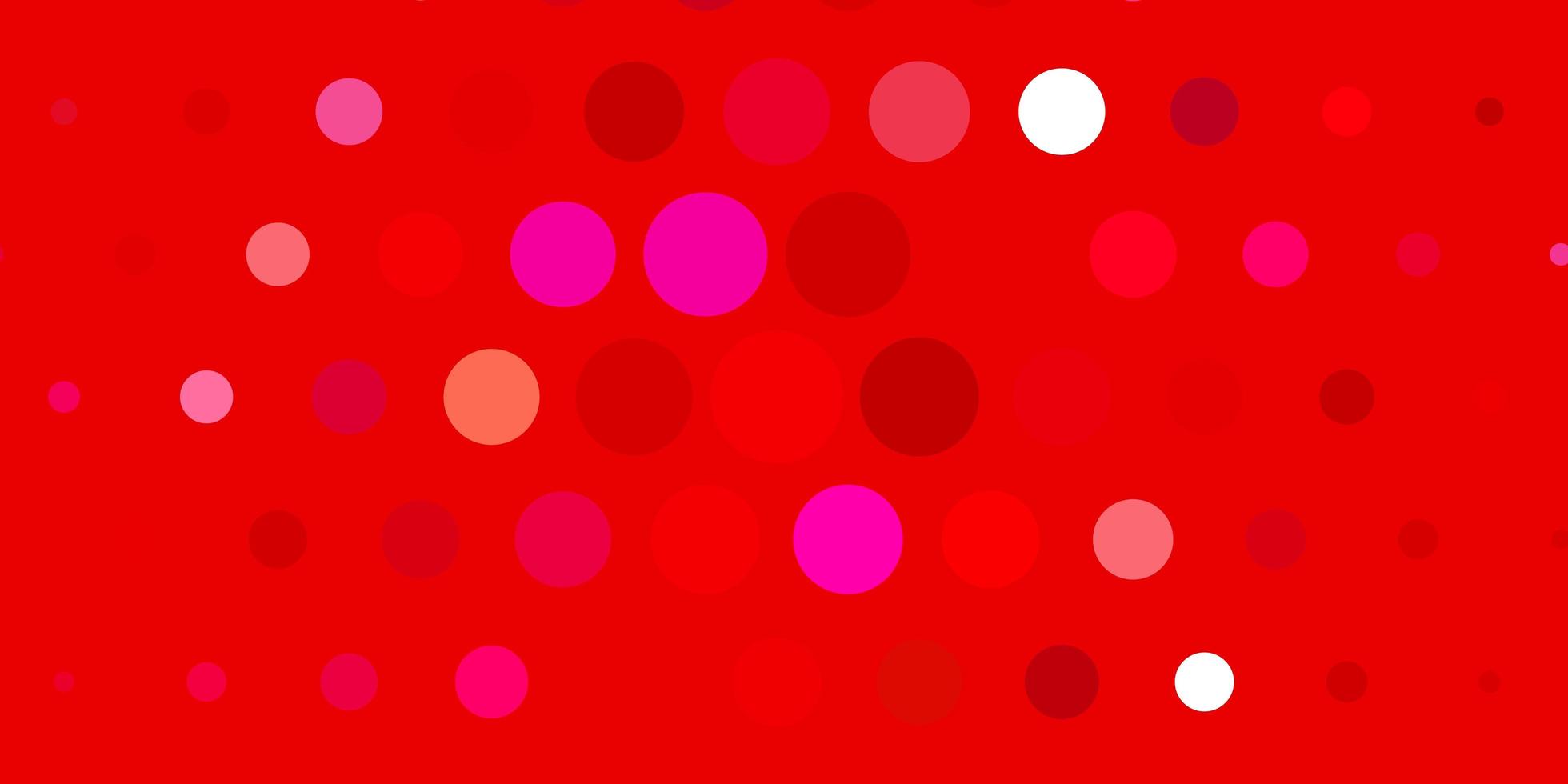 Light Red vector pattern with spheres.