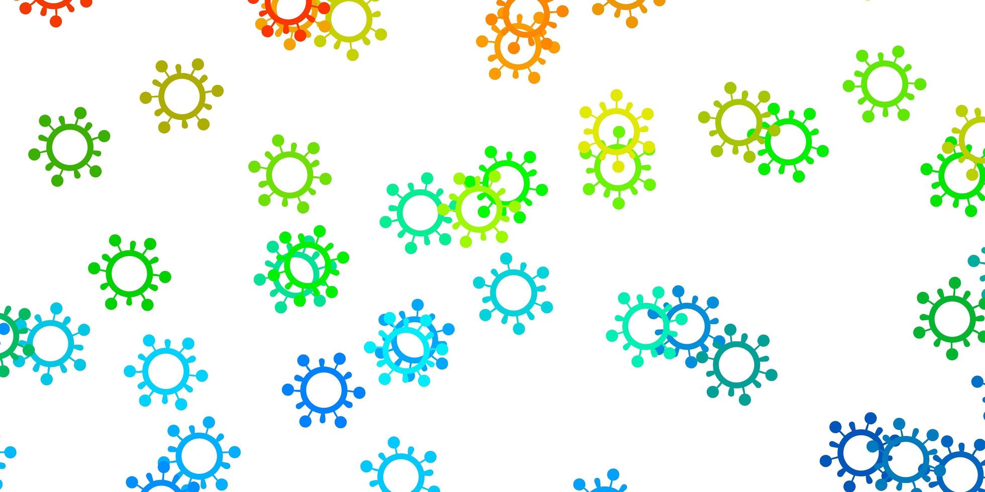 Light blue, yellow vector texture with disease symbols