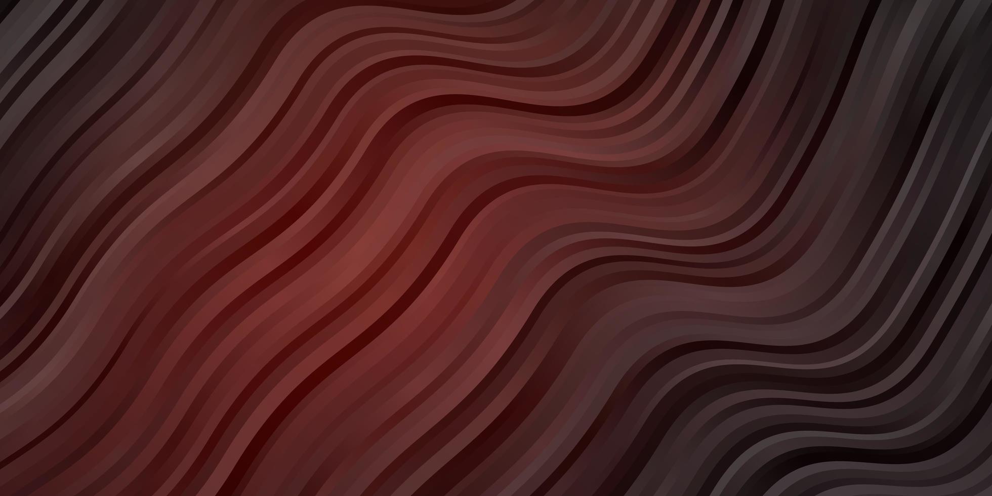 Dark Red vector backdrop with bent lines.