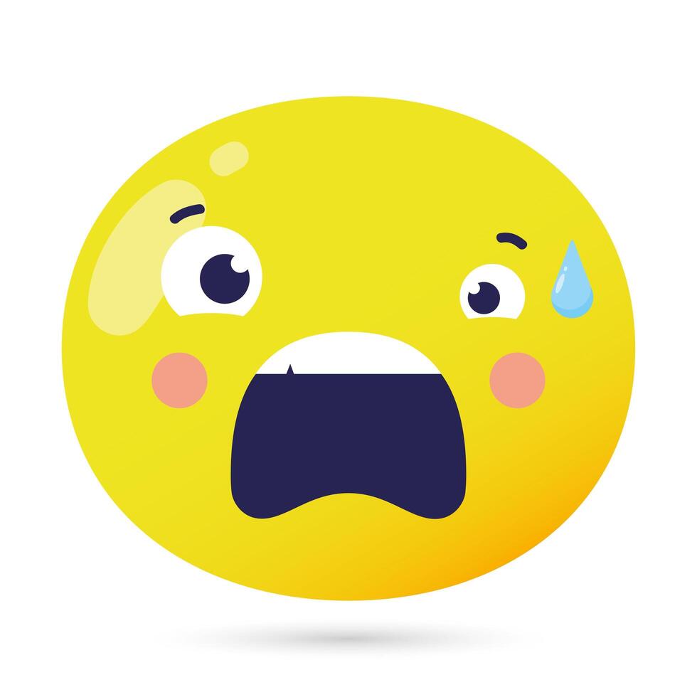 emoji face sick funny character vector