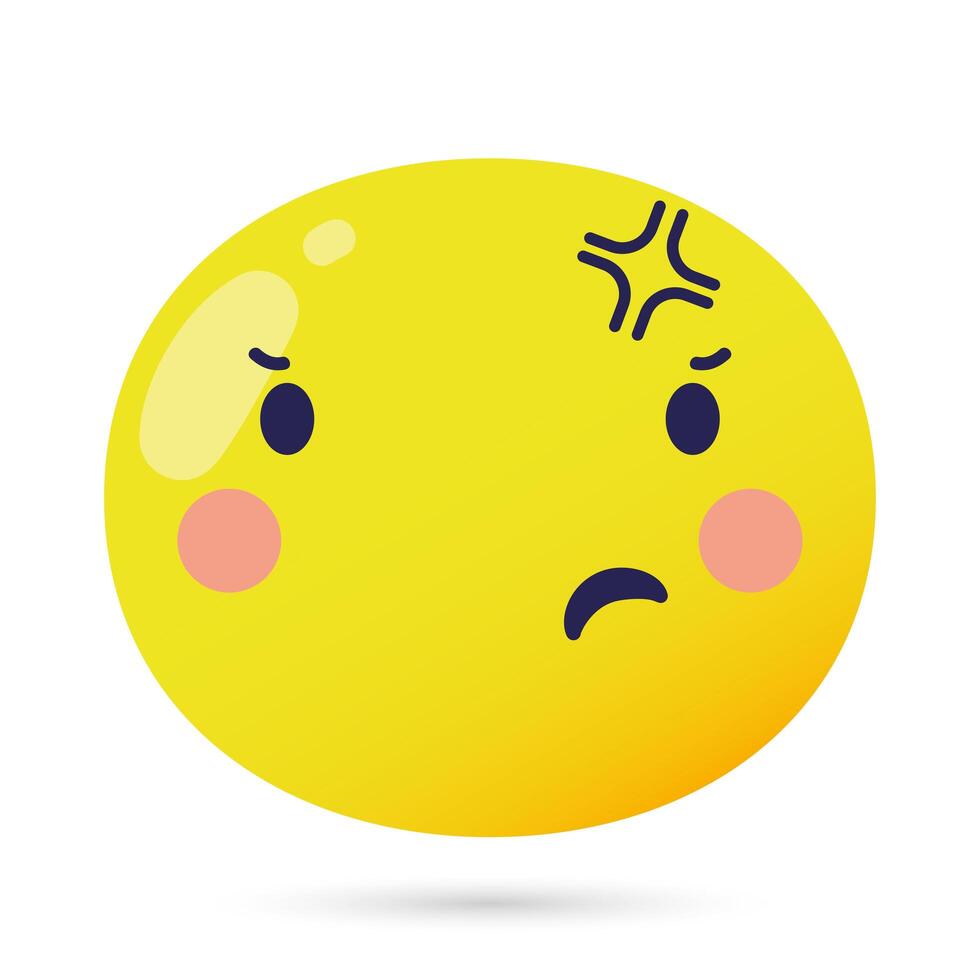 emoji face sick funny character vector