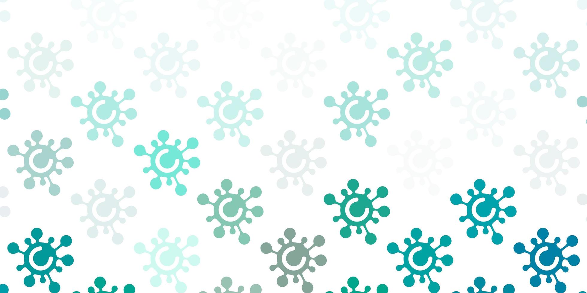 Light Green vector texture with disease symbols.