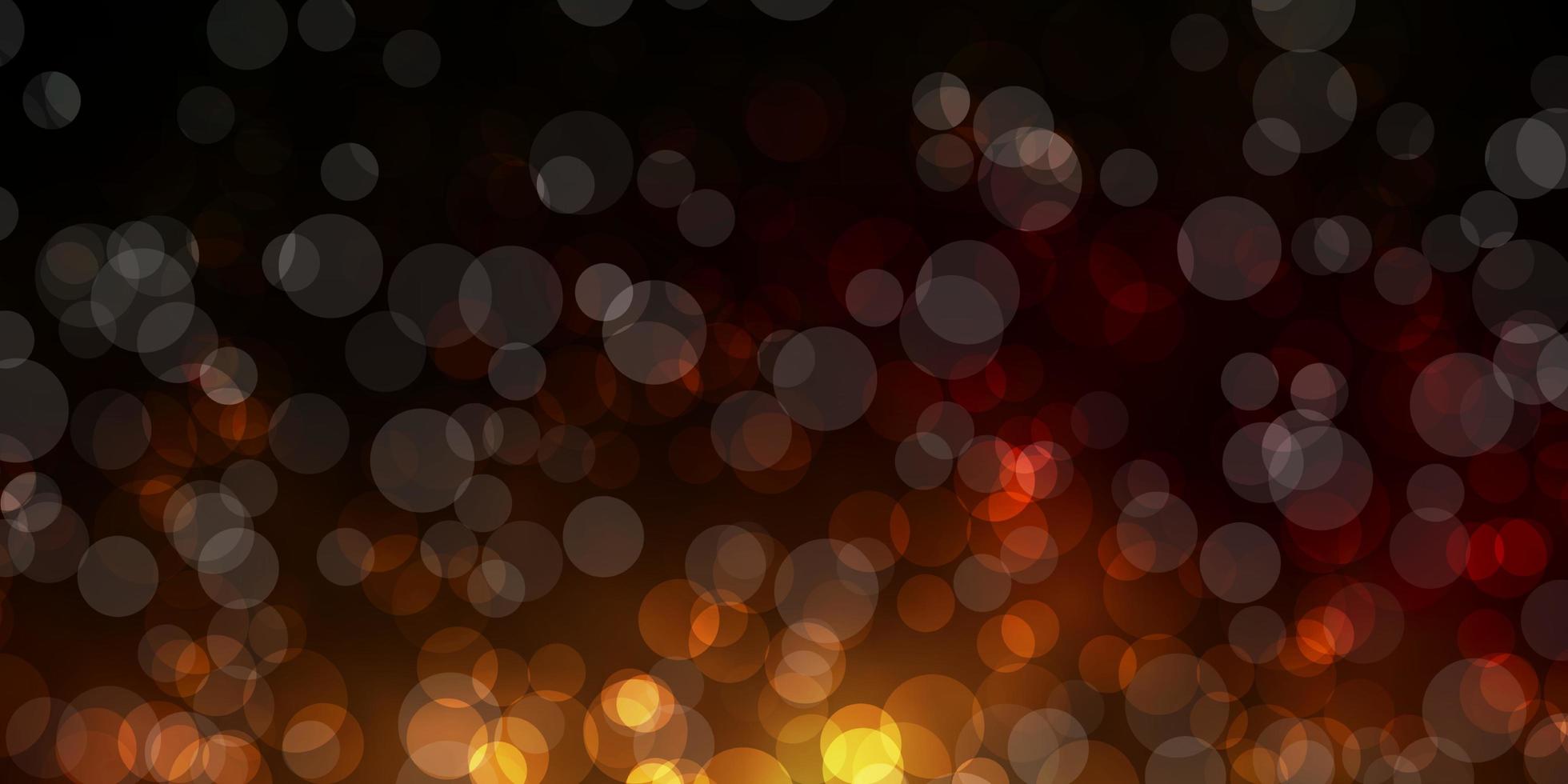 Dark Green, Yellow vector texture with disks.