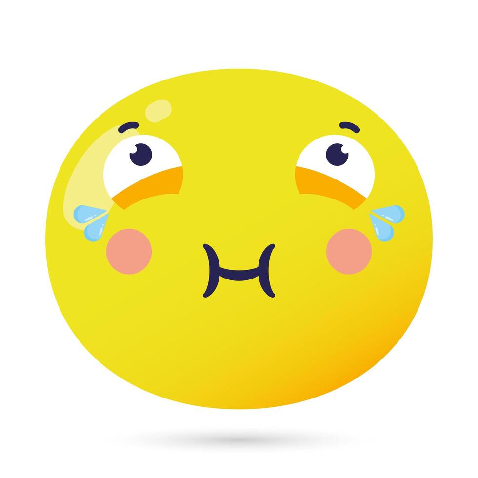 emoji face sick funny character vector