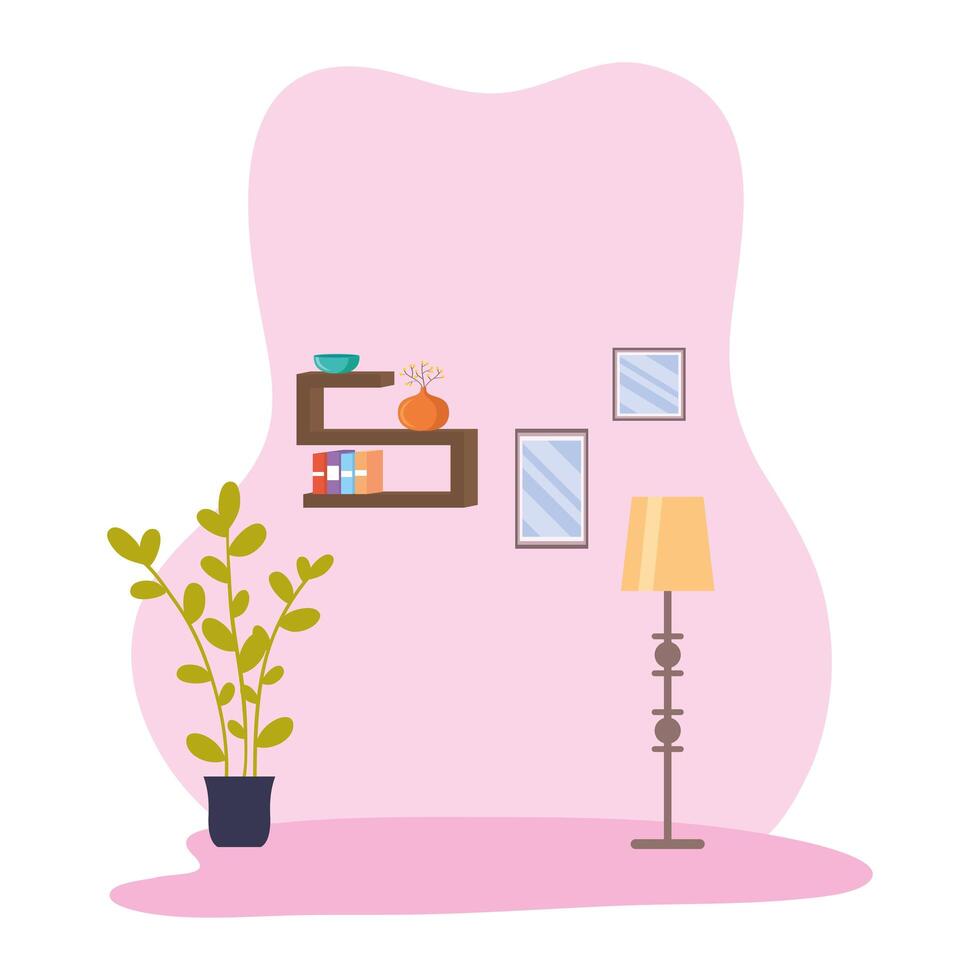 house place scene isolated icon vector