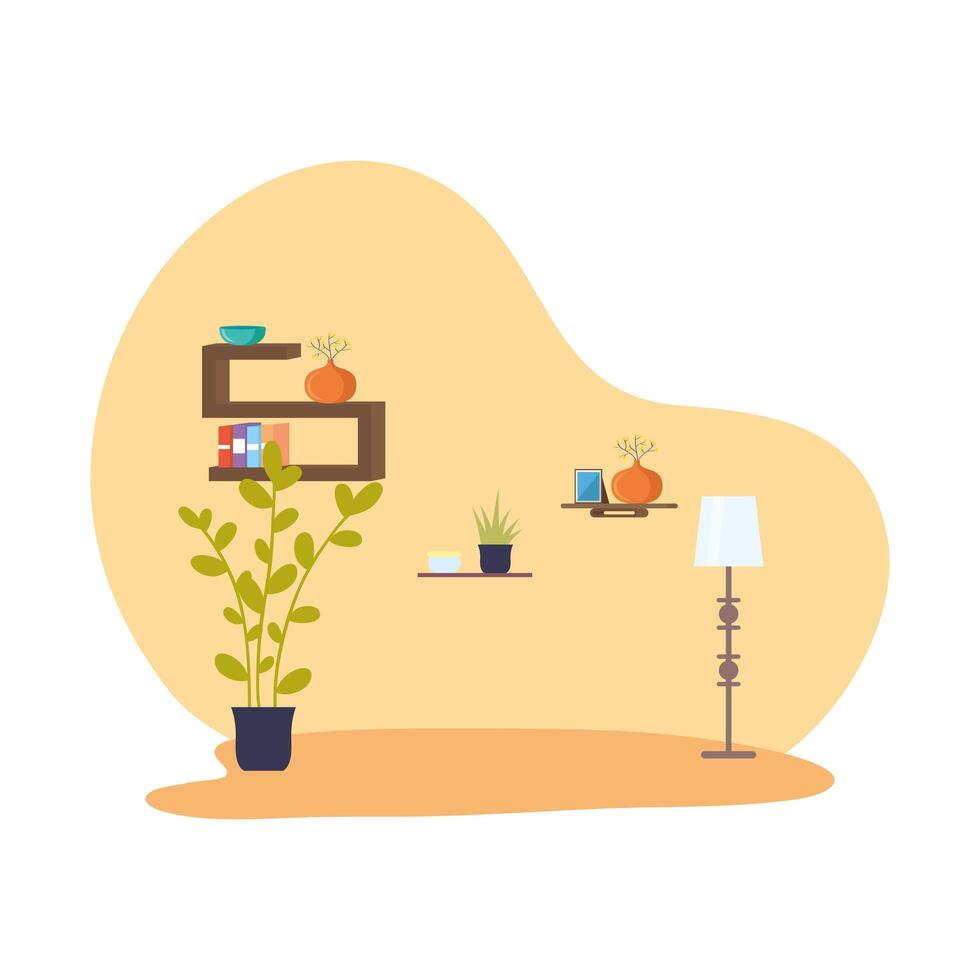 house place scene isolated icon vector