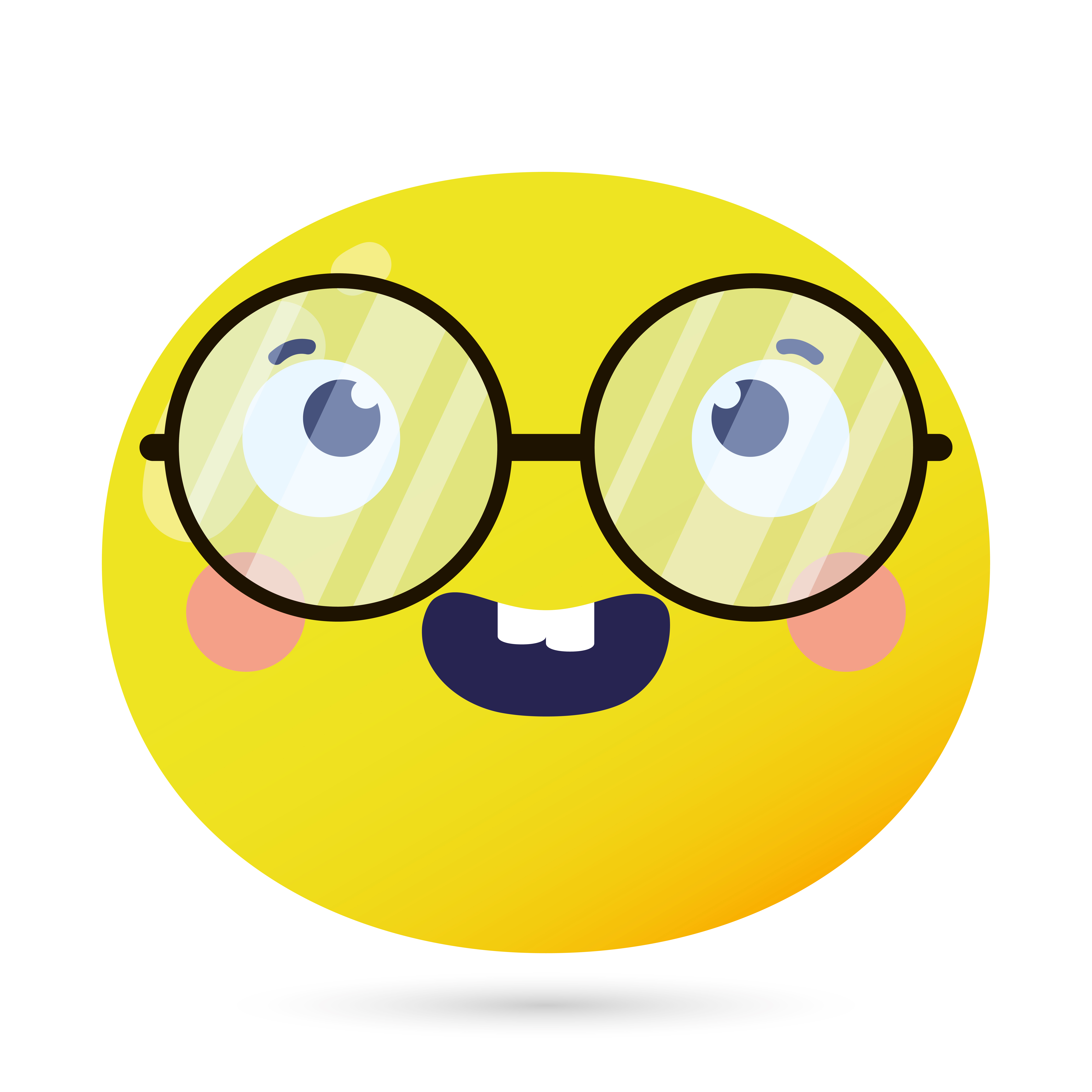 emoji face nerd funny character 1839503 Vector Art at Vecteezy
