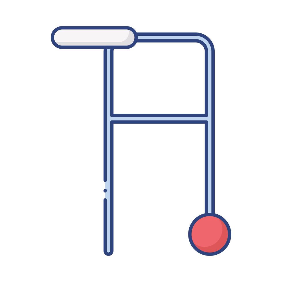 walker disabled tool flat style icon vector