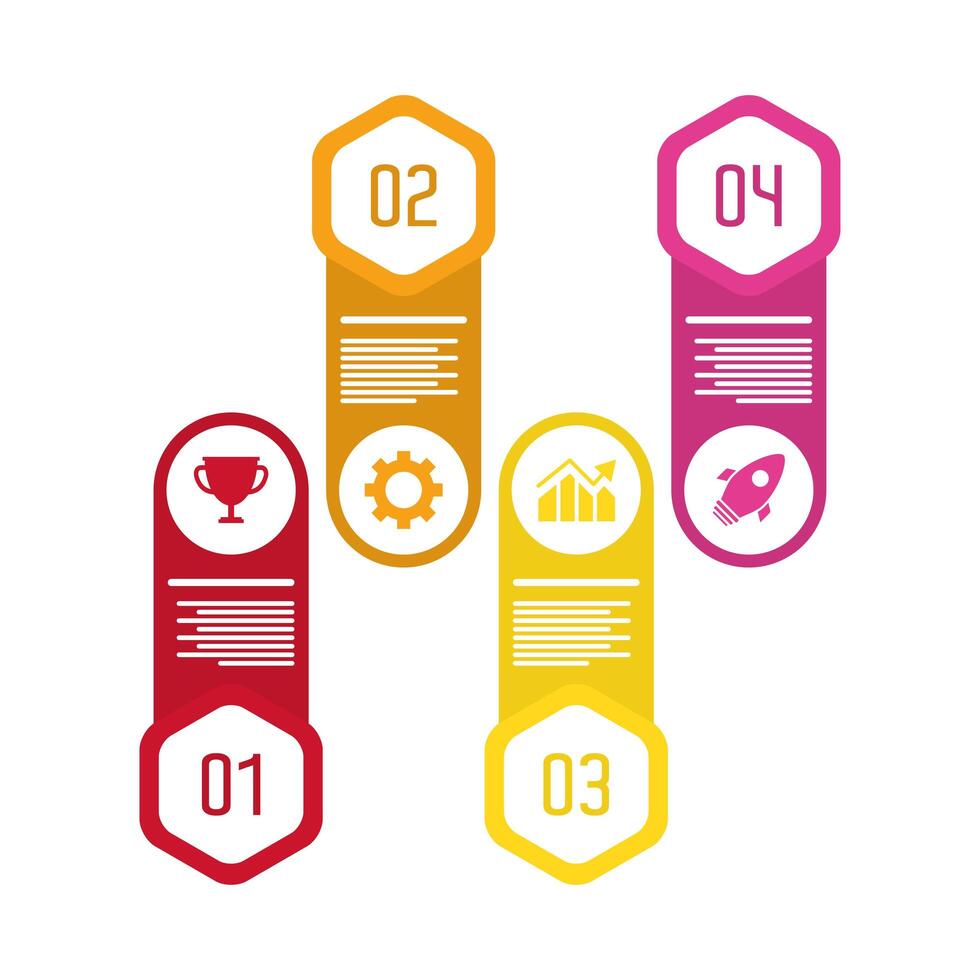 infographics statistics with numbers and icons flat style vector