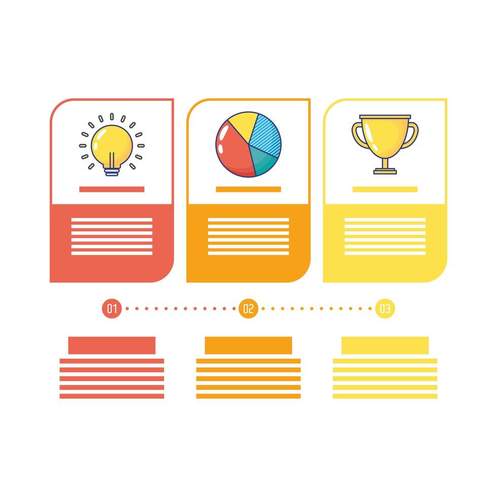 success set icons infographics statistics flat style vector