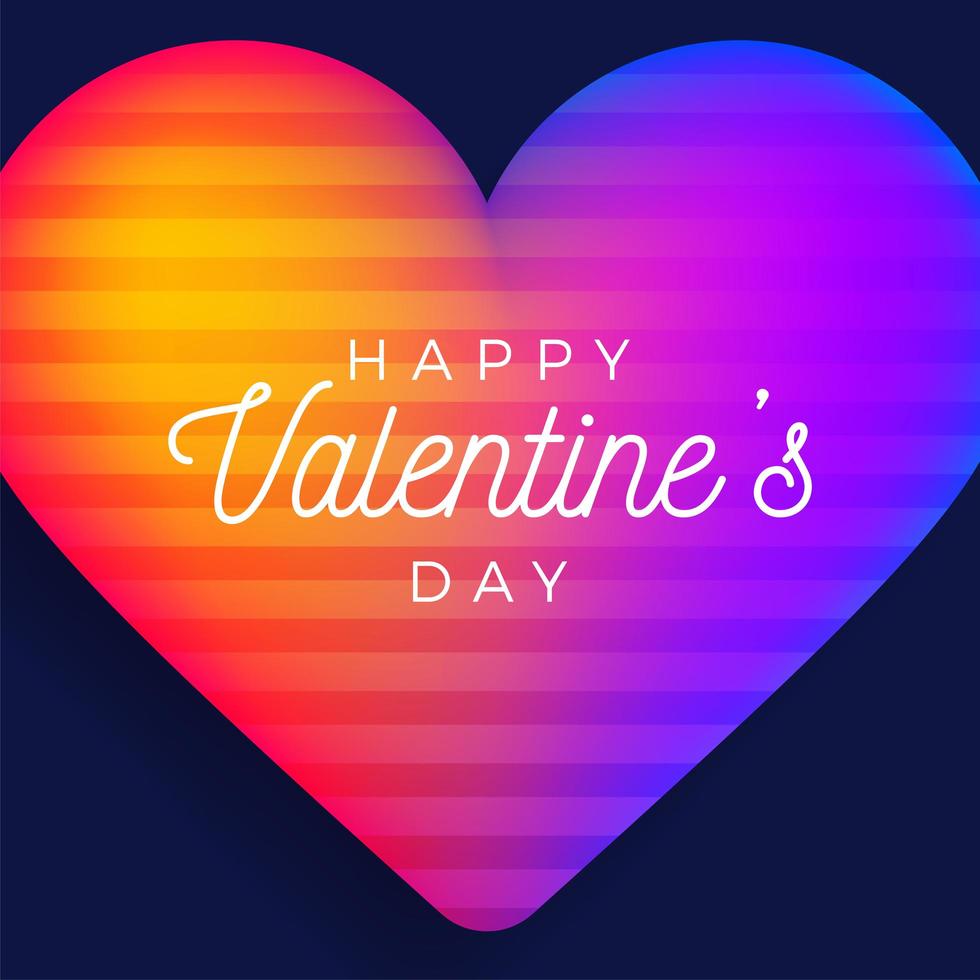 feliz dia de san valentin saludo banner vector