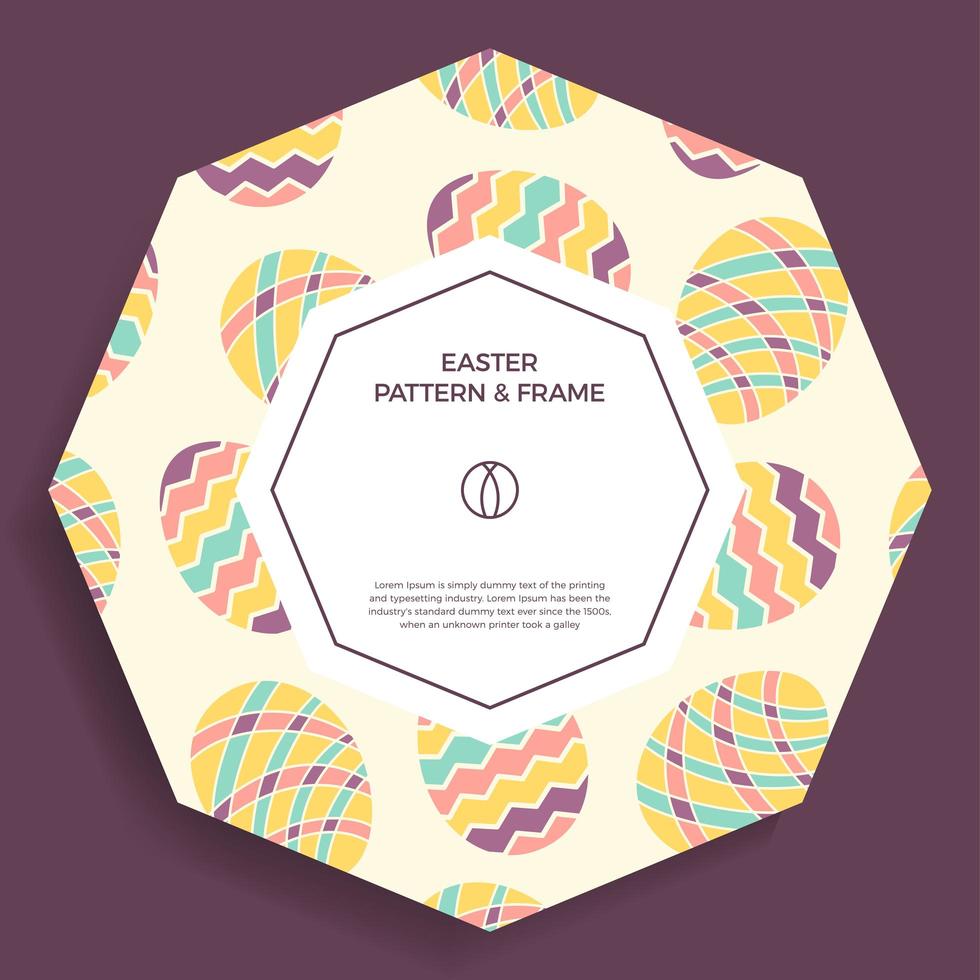 Easter egg banner vector