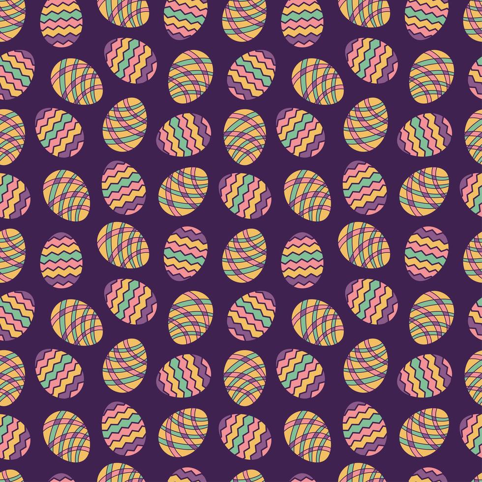 Easter egg seamless pattern vector