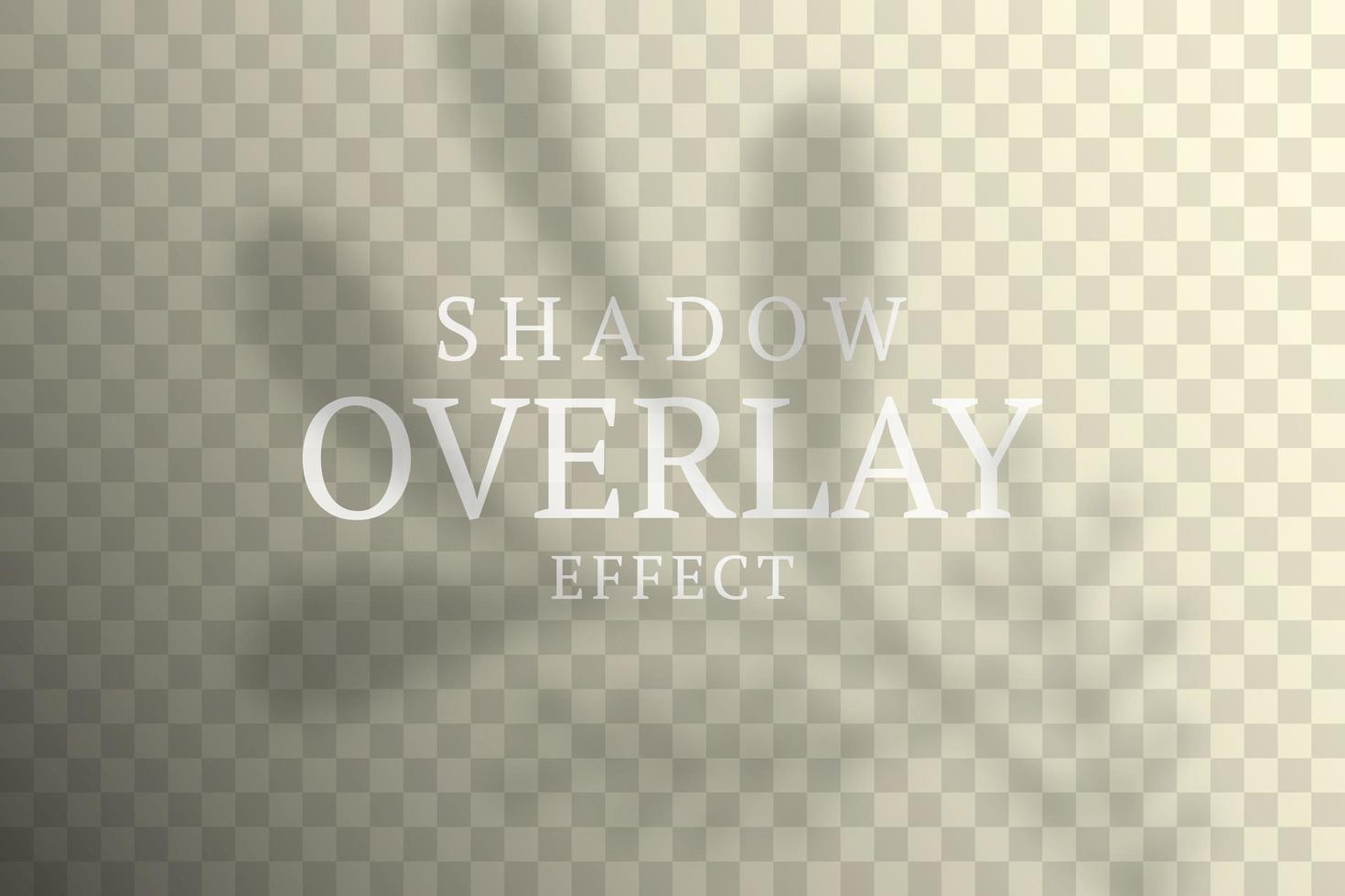 Shadow overlay effect vector