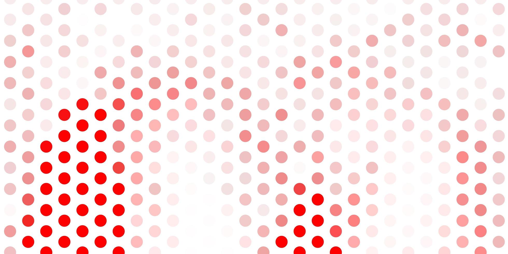 Light red vector template with circles.