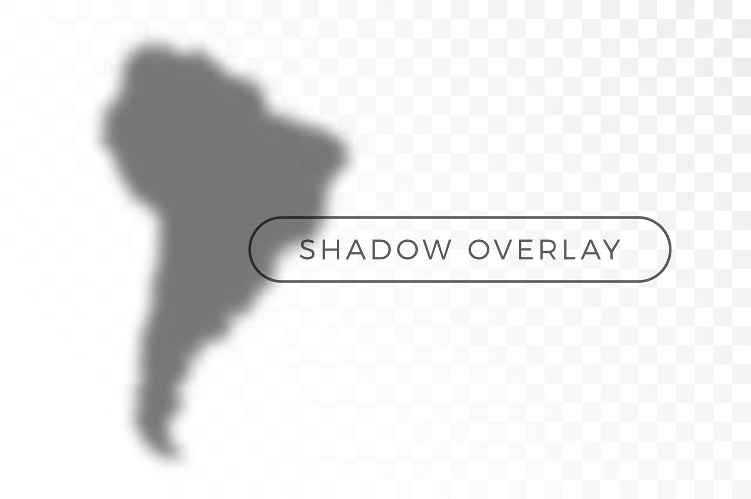 South America World map shadow vector