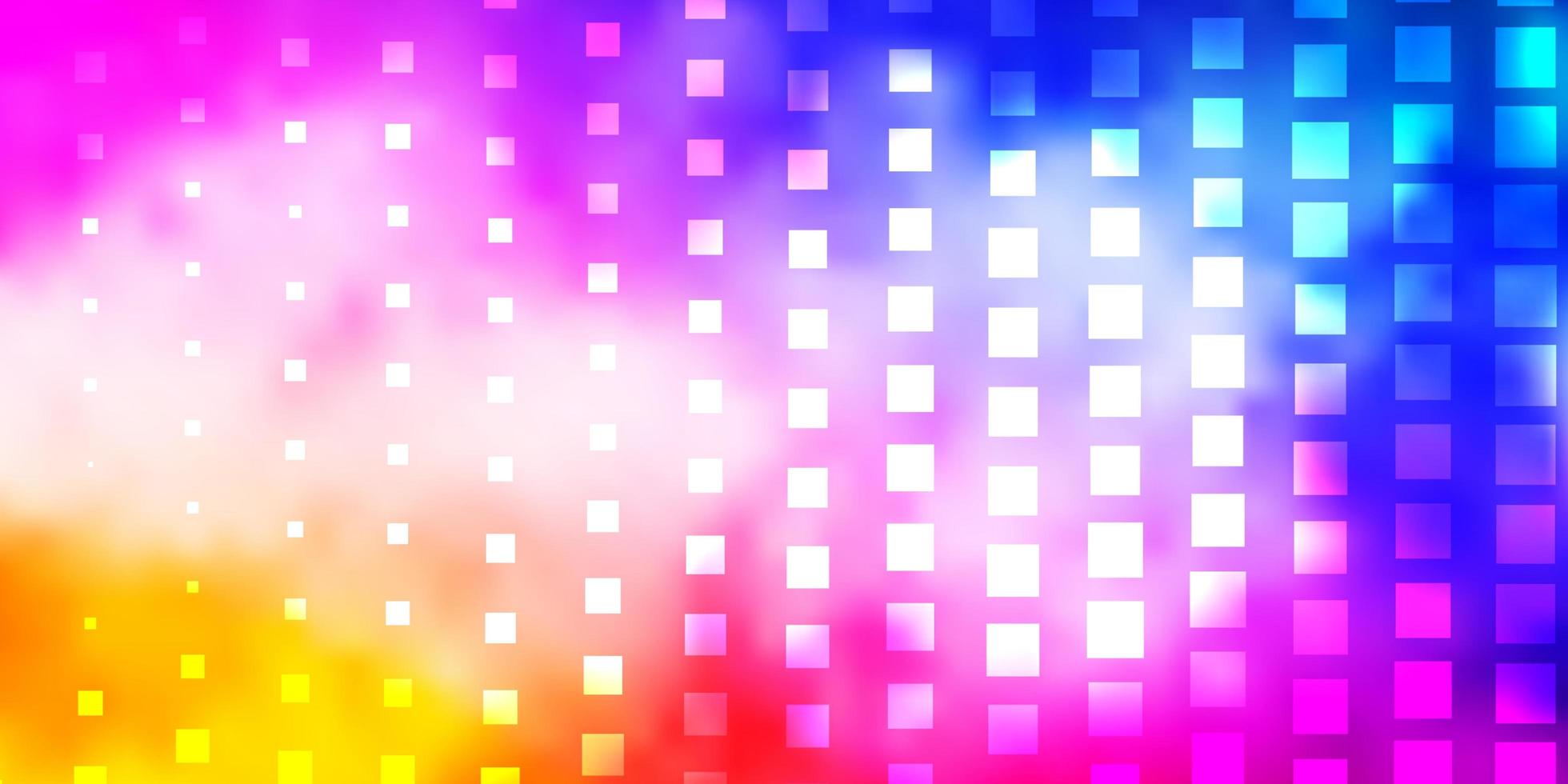 Light Pink, Blue vector background with rectangles.