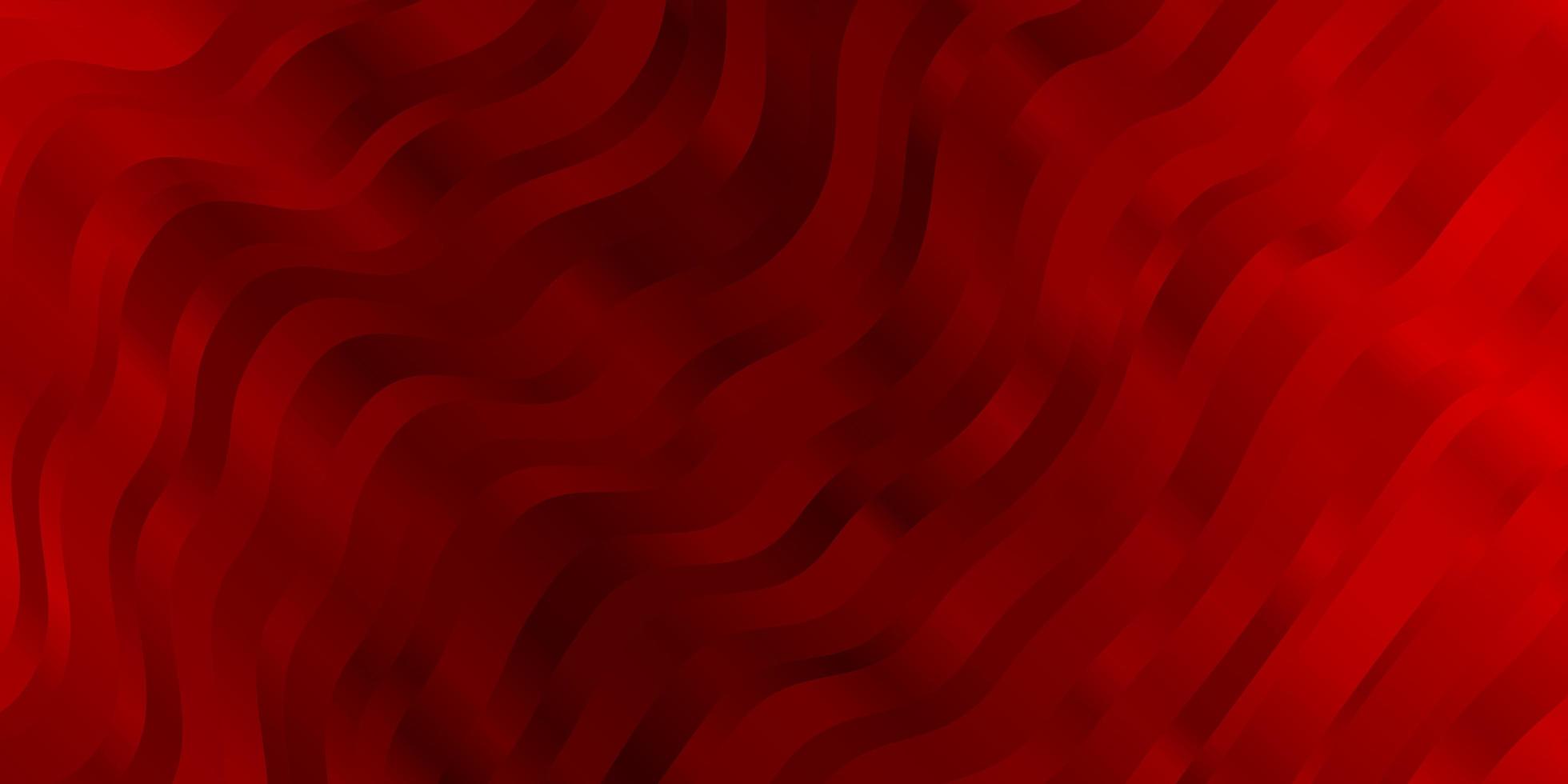 Dark Red vector backdrop with bent lines.