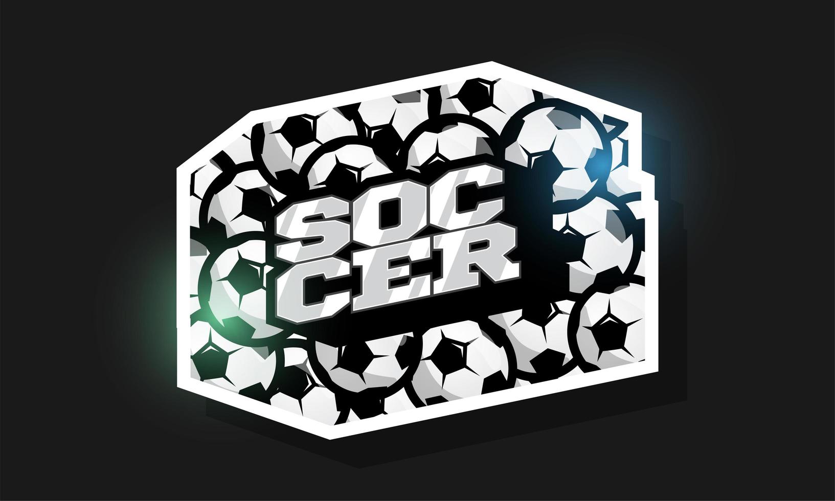 Modern professional Typography soccer sport retro style logo vector