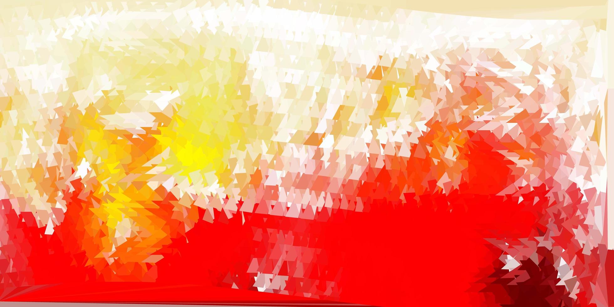 Dark red, yellow vector geometric polygonal wallpaper.