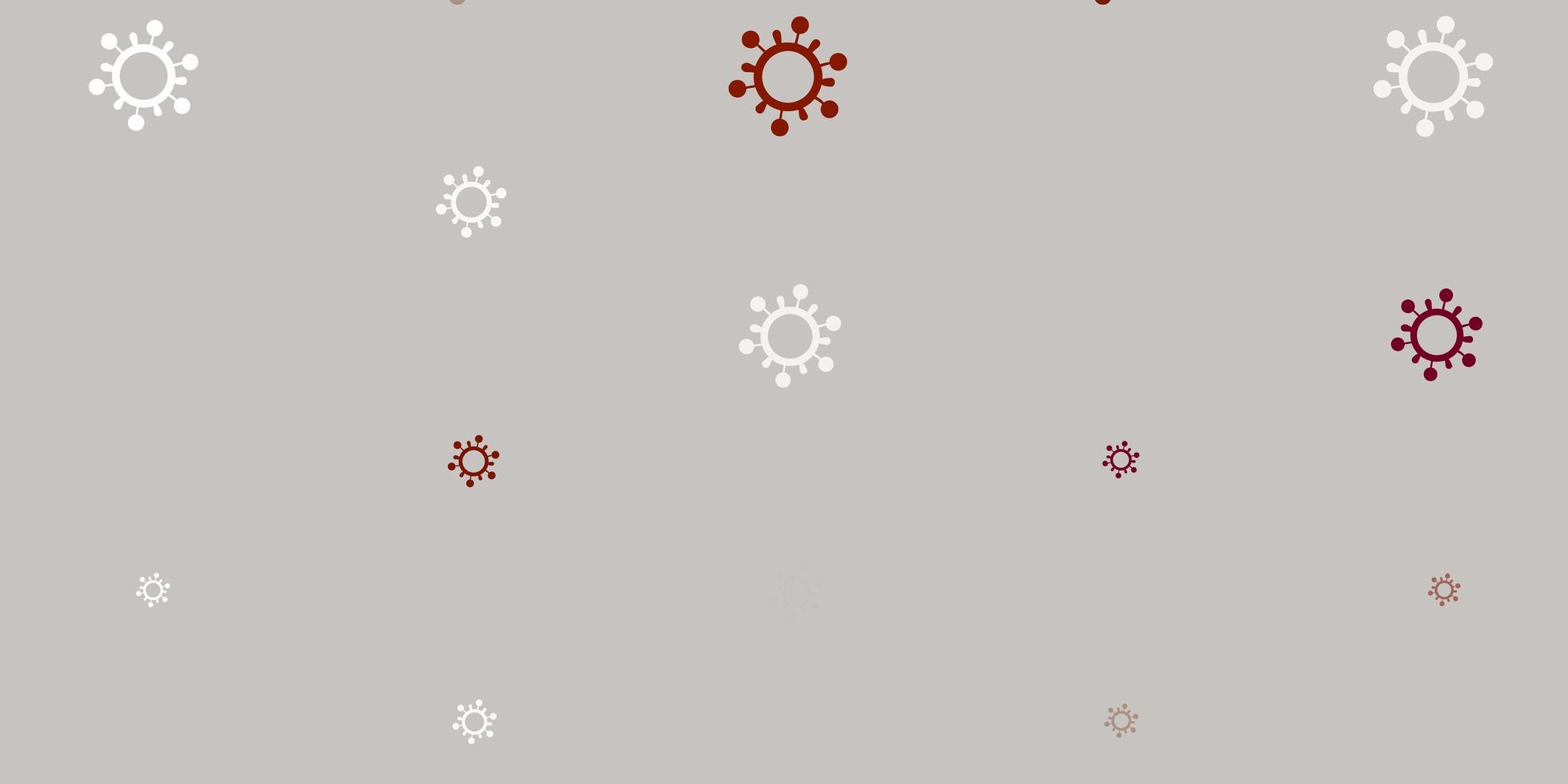 Light Brown vector template with flu signs.