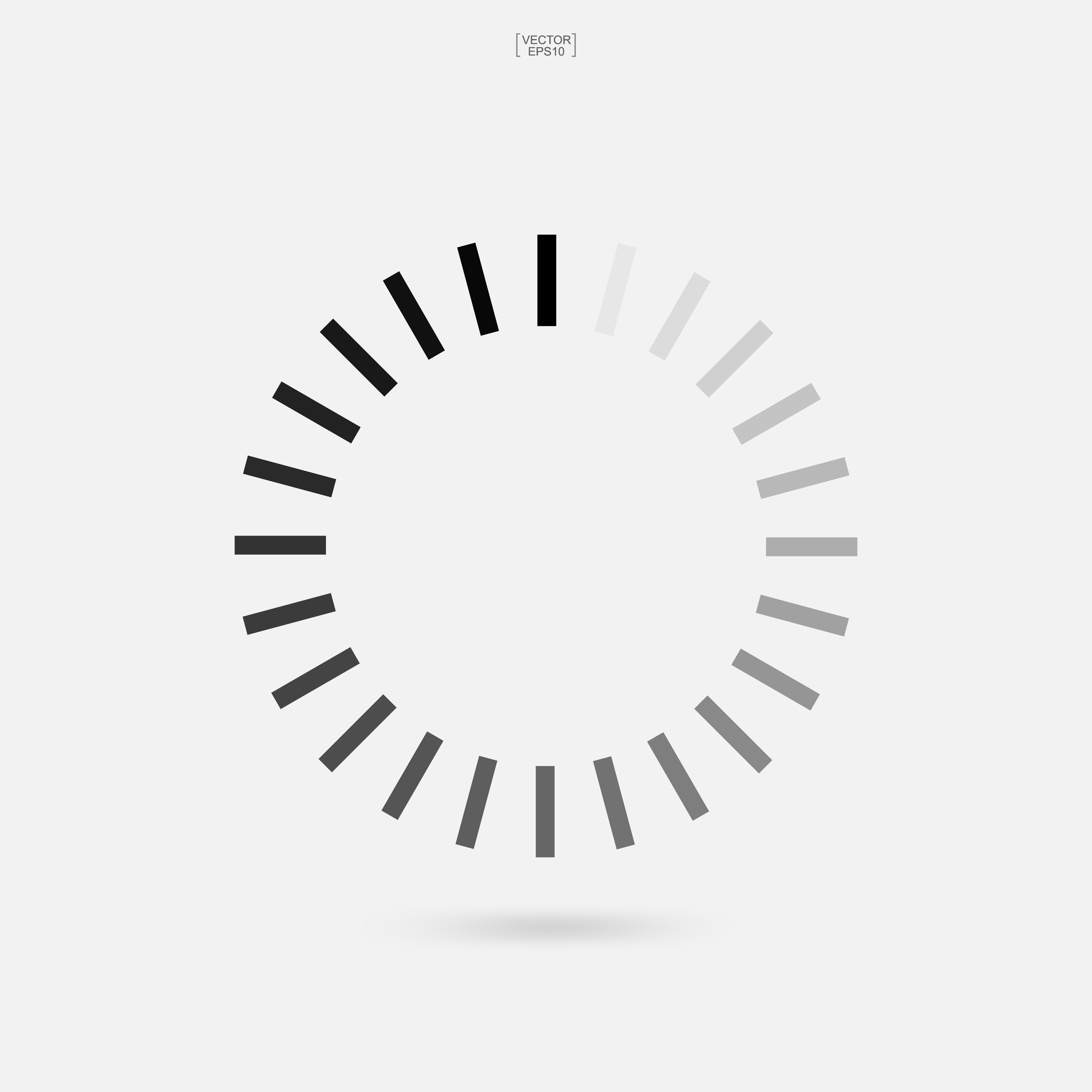 Loading symbol. Abstract spinner icon for web page design. Vector ...