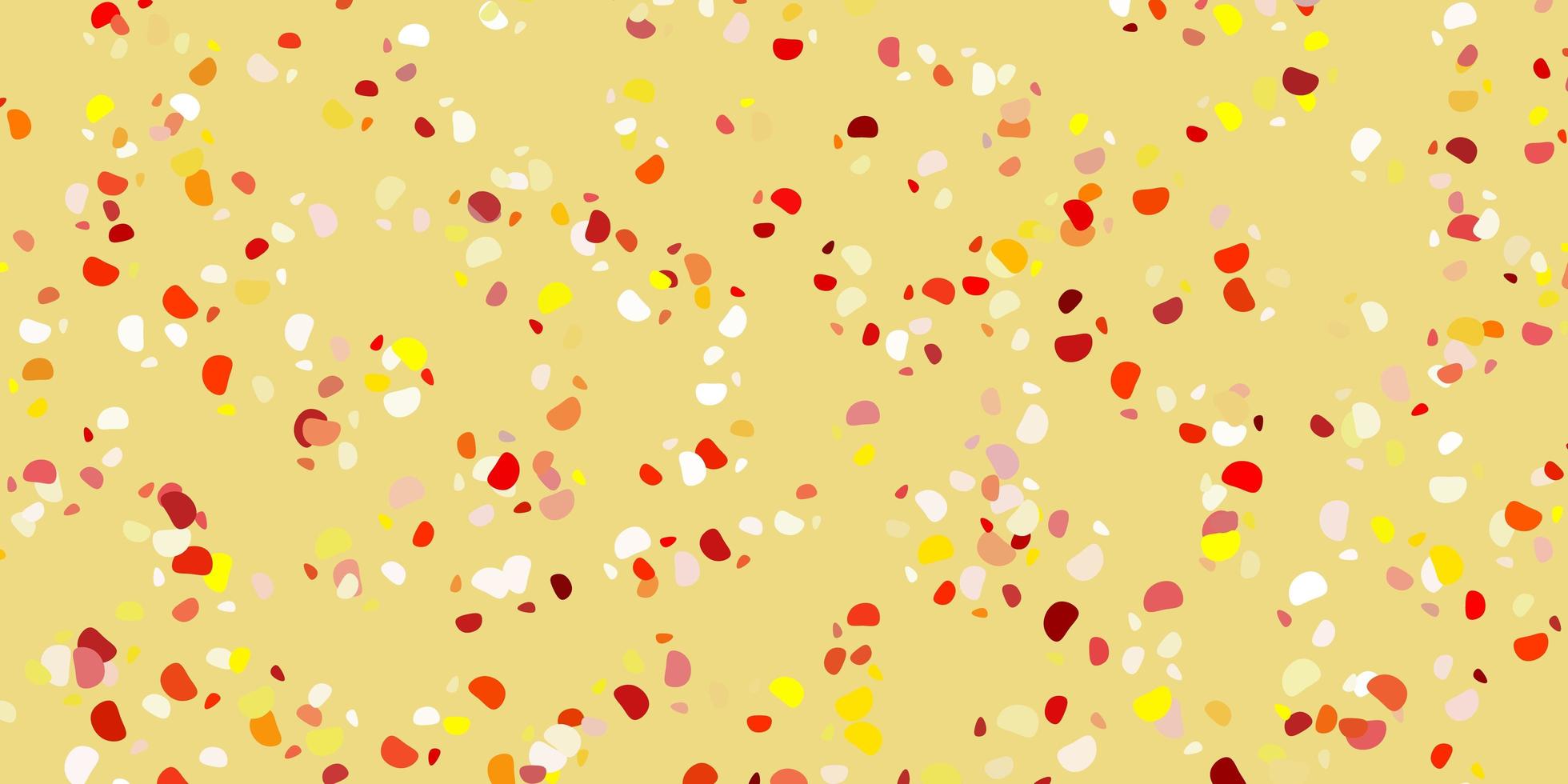 Light orange vector backdrop with chaotic shapes.