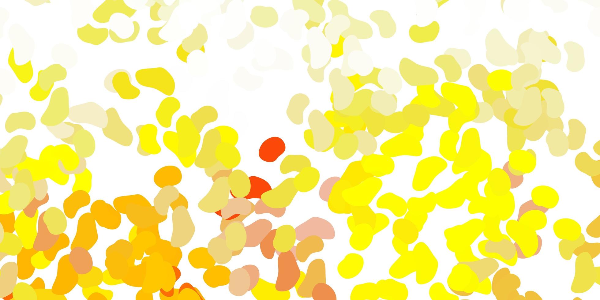 Light yellow vector pattern with abstract shapes.