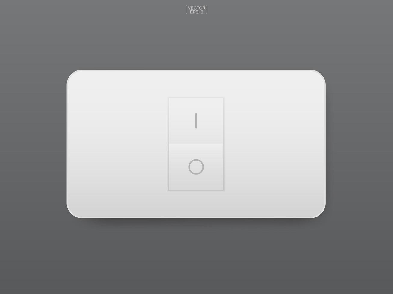 Light switch on gray background. Vector. vector