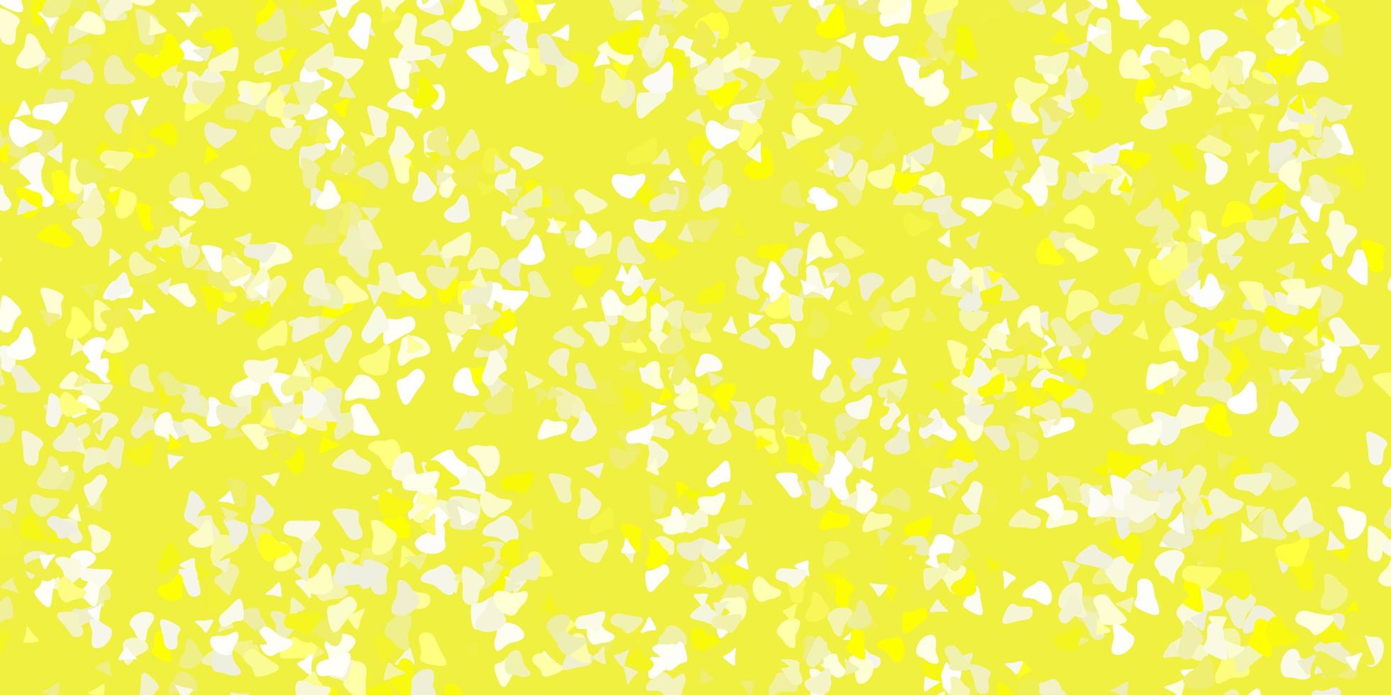 Light yellow vector pattern with abstract shapes.