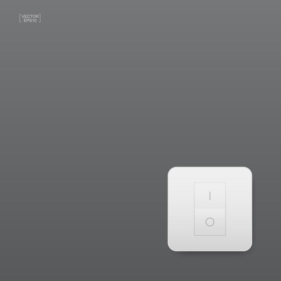 Light switch on gray background. Vector. vector