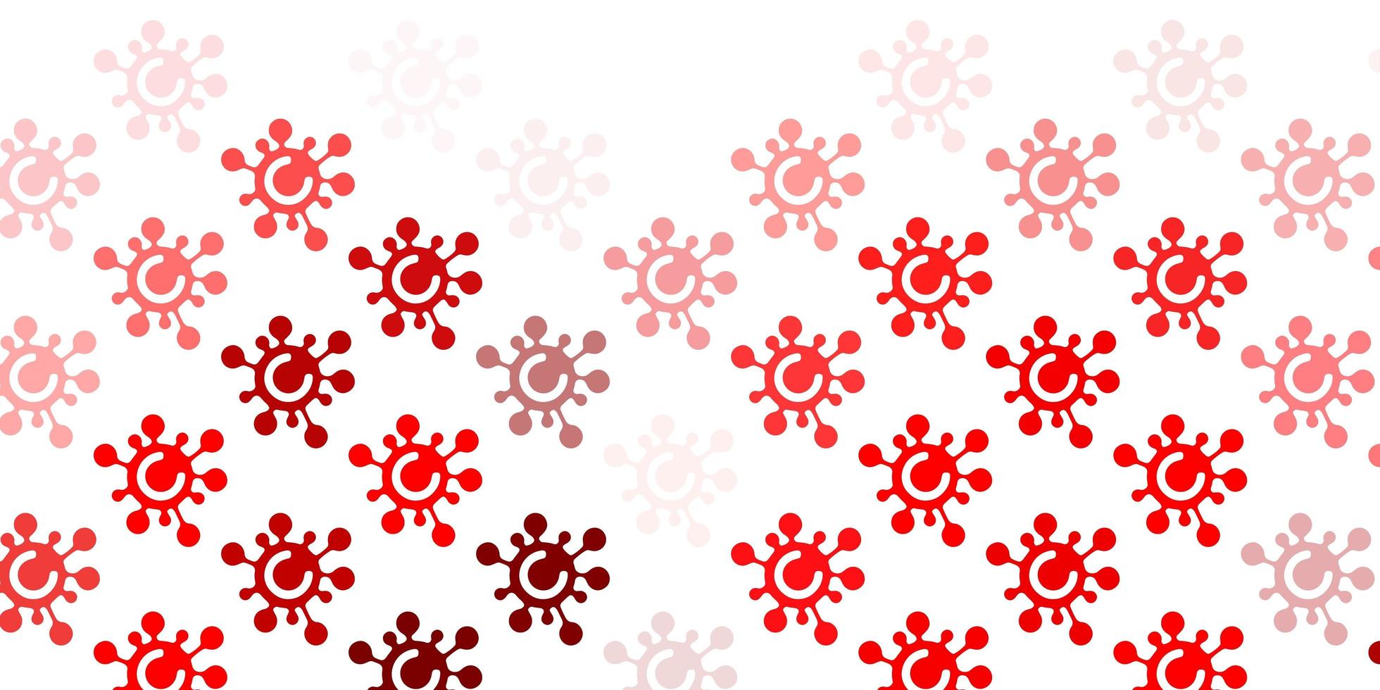 Light Red vector template with flu signs.