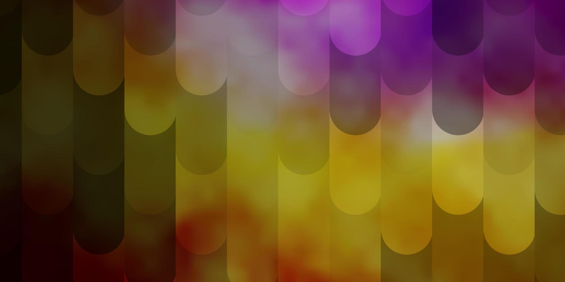 patrón de vector multicolor claro con líneas.