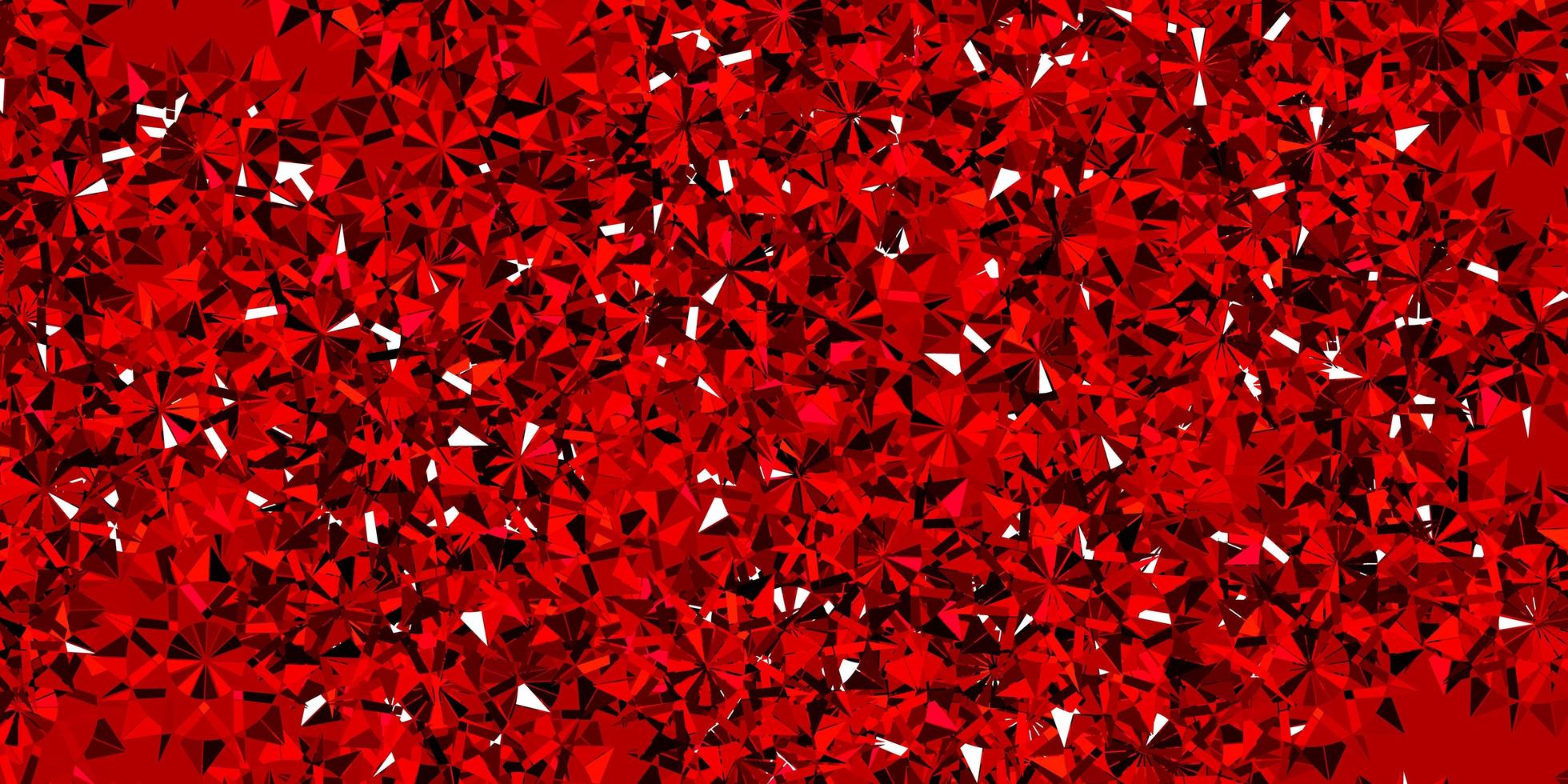 Light Red vector background with christmas snowflakes.