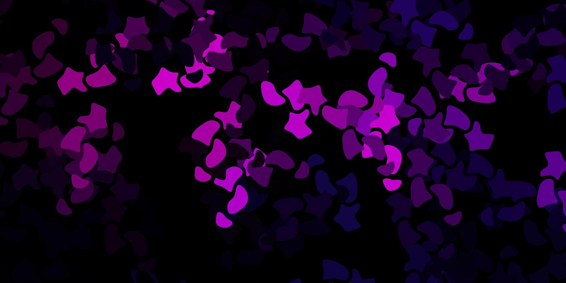 Dark pink vector backdrop with chaotic shapes.